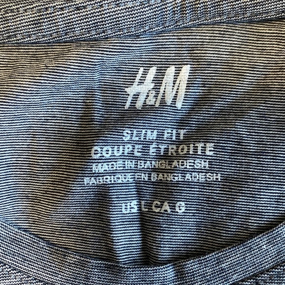 Men’s Slim Fit T-Shirt by H&M, Size L - Picture 3 of 4